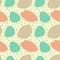 Seamless pattern with abstract multicolored spots on a pale yellow background, simple children`s vector illustration. Colorful