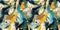 Seamless pattern: abstract oil and watercolor painting, paint blots and expressive line. AI