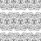 Seamless pattern. Abstract ornamental triangles