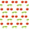 Seamless pattern with abstract smiling cherries. Wrapping paper, scrapbook paper, bedding pattern ilustration