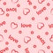 Seamless pattern. Abstraction.Valentine`s Day