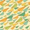 Seamless pattern with airplanes. Back to school