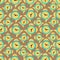 Seamless pattern with alarm clocks icon flat styles background color.