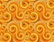 Seamless pattern all saffron buns