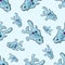 Seamless pattern with amoeba