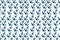 Seamless pattern with anchors on blue background. Vector illustration.