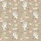 Seamless pattern with angels and cupids Valentine`s Day