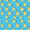 Seamless pattern with Angler fish