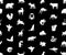 Seamless pattern with Animals logos