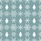 Seamless pattern with antarctic penguins and snowflakes. white standing pinguin