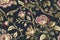 A seamless pattern of Antique Floral Tapestry.