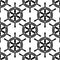 Seamless pattern of antique ships wheel