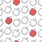 Seamless pattern. apples.