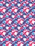 Seamless pattern with arrows, colorful multilayered infinite