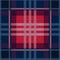 Seamless pattern as a knitted fabric in dark blue and red