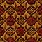 Seamless pattern of asian-inspired decorative motifs