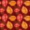 Seamless pattern with autumn leafs