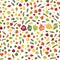 Seamless pattern with autumn leaves