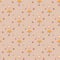 Seamless pattern. Autumn - umbrella, cloud and rain, leaf and berries, mushroom on a light background. For autumn