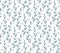 Seamless pattern background with abstract hand drawn plant branch silhouette. Cute minimalist grey blue neutral floral backdrop