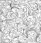 Seamless pattern, background In baroque, rococo, victorian, renaissance style.