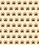 Seamless pattern background of cat trace track, vector illustr