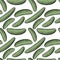 Seamless pattern background with green cucumbers