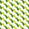 Seamless pattern background green and yellow young leaves seedlings on a white background.  Vector illustration