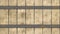 Seamless pattern background light beige colored woody barrel fence oak planks with two gray iron rusty hoops