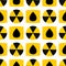 Seamless pattern background nuclear power sign vector industrial electric pollution station chimney reactor symbol