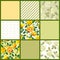 Seamless pattern background. Patchwork tiles.