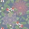 Seamless pattern, background. with tropical plants