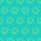 Seamless pattern of bacteria virus vector illustration. Pollen molecules in the air. Spring exacerbation of allergies. Outline