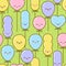 Seamless pattern with balloons