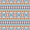 Seamless pattern based on American Indians. Geometric ornament. Background in ethnic style. The texture of fabric, paper, wrapping