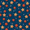 The seamless pattern on the basketball theme.