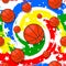 The seamless pattern on the basketball theme.