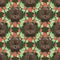 Seamless pattern with bears and raspberry. Summer background.