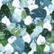 Seamless pattern with beautiful green, blue and white butterflies. Elegant backdrop with gorgeous winged flying insects