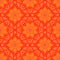 Seamless pattern with beautiful Mandalas in peach colors. Vector illustration