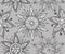 Seamless pattern with beautiful ornate suns