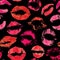 Seamless pattern with beautiful red lips prints