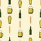 Seamless pattern about beer