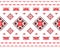Seamless pattern in Belarusian style Repeating cross-stitch embroidered folk. seamless pattern for fabric.