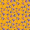 Seamless pattern with bellflowers campanula flowers on lash lava background in gouache. Spring,summer holidays presents and gifts