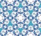 Seamless pattern with bellflowers. Floral ornament