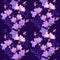 Seamless pattern with bellflowers. Floral ornament