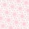 Seamless Pattern Big Flowers Line Pink And White