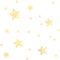 Seamless pattern. Big and small stars. Yellow white colors. Watercolor. Kids prints
