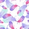 Seamless pattern with bird feathers